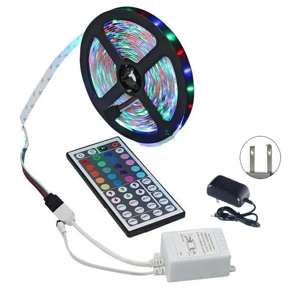 

LED Strip Light RGB 3528 SMD Flexible Ribbon led light strip RGB 5M 10M 20M Tape Diode DC 12V+ Remote Control +Adapter