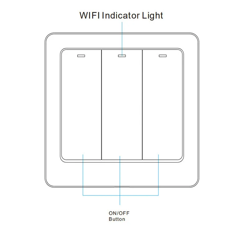 Athom-chave de interruptor wi-fi baseada em esp8266,