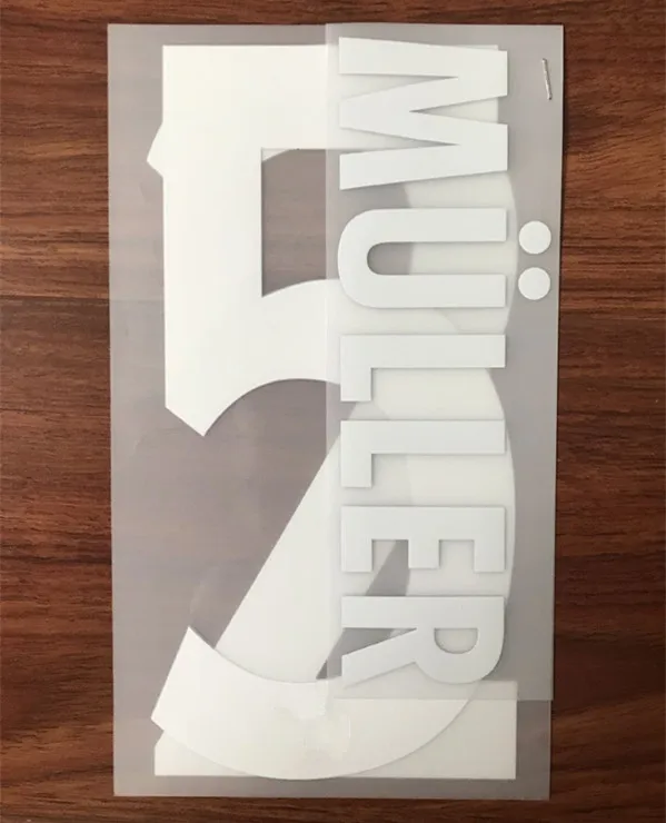 17 LEWANDOWSKI LAHM MULLER NEUER Tiago Custom Nameset футбольные нашивки - Цвет: MULLER