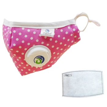 

Cartoon 3-10 year old Kids mask PM2.5 Anti Haze Cotton Mask Breath valve anti-dust mouth mask Activated carbon filter respirator