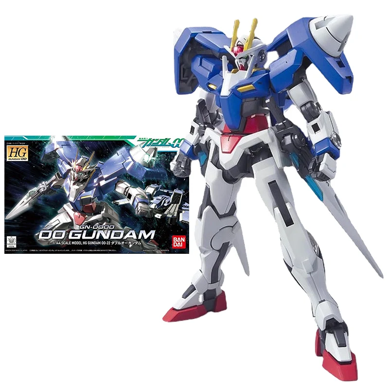 Набор моделей Bandai Gundam аниме фигурка HG00 22 1/144 GN-0000 00 Настоящая модель Gunpla игрушки