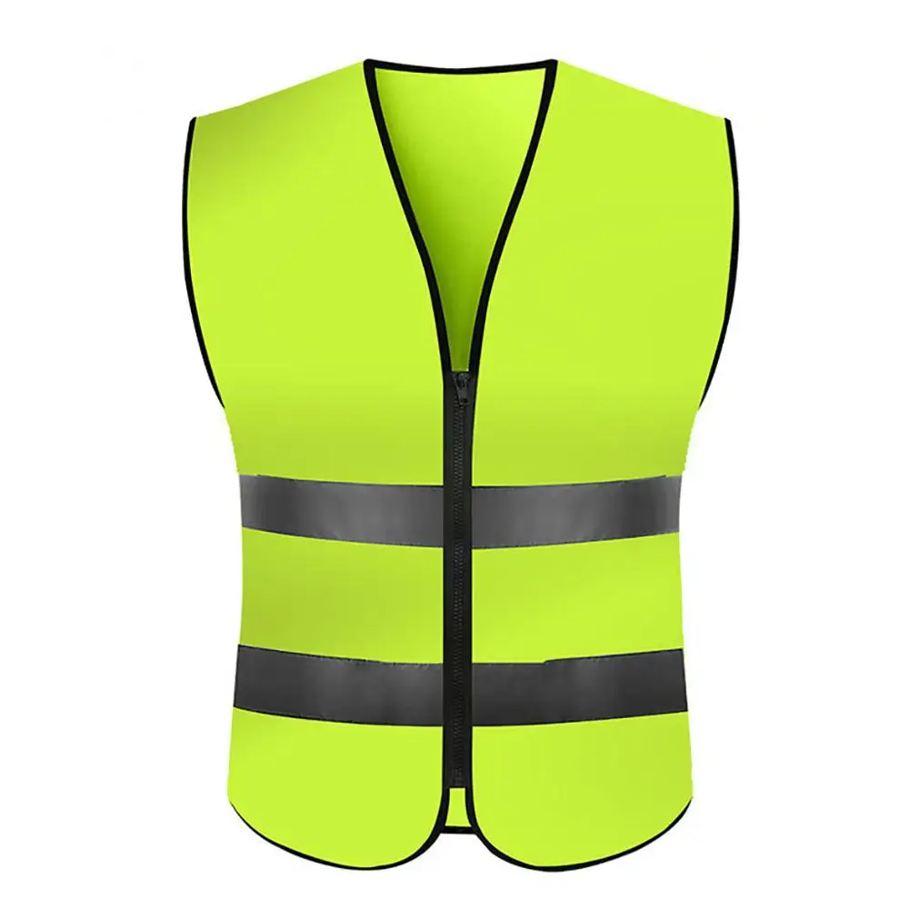 Yellow sports vests Открытый Светоотражающий Жилет Безрукавка молния унисекс водонепроницаемый и удобный светоотражающий жилет ходовой механизм остается видимым 35A13 - Цвет: Yellow sports vests