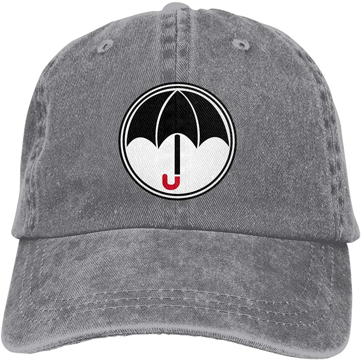 Модная Повседневная Регулируемая ковбойская бейсболка с зонтиком для мужчин и женщин черного цвета