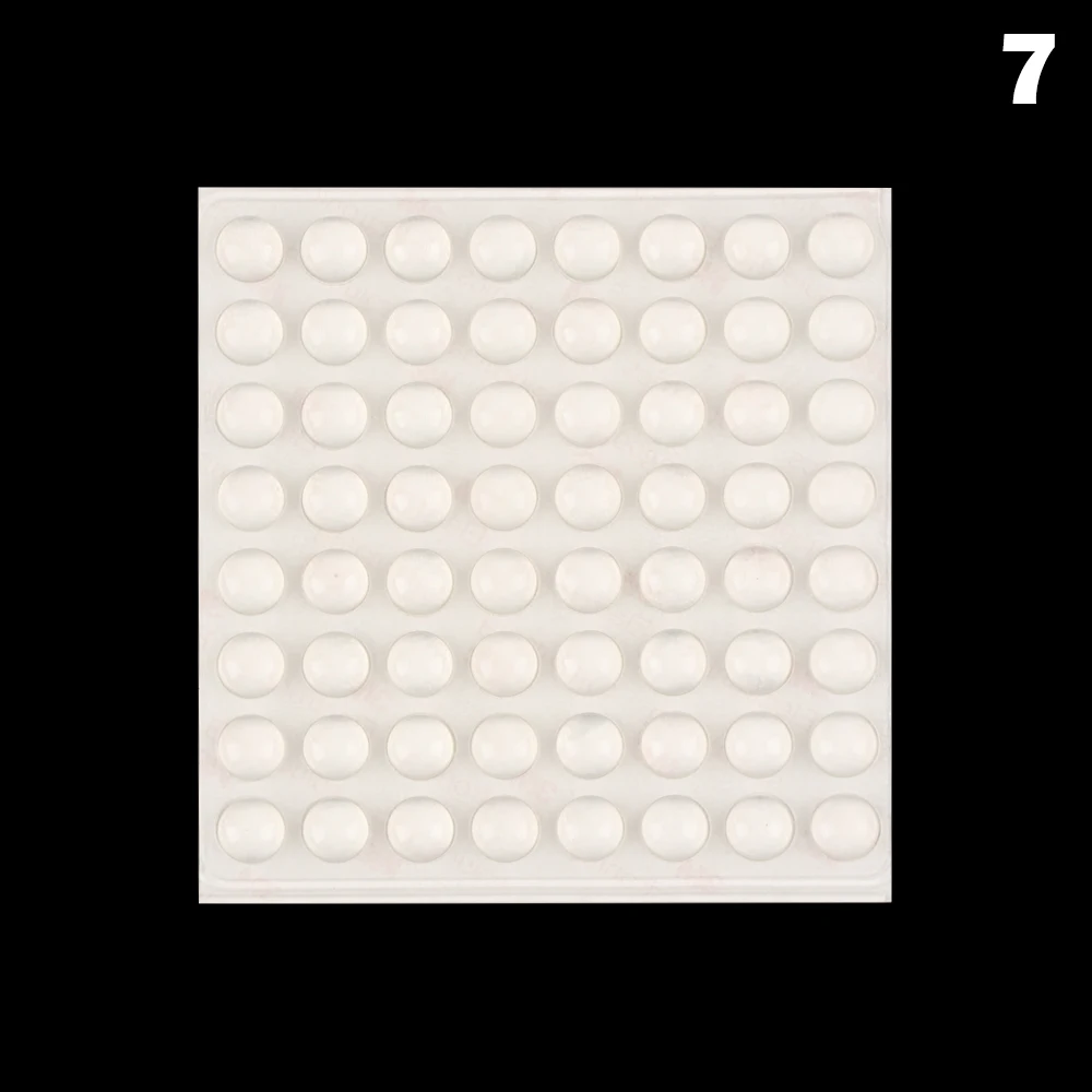 7-11mmx5mmx64pcs 50/64/100 шт. самоклеящиеся мебель дверь Подушка фиксаторы уход за кожей лица маска Прочный противоударный избежать громкий бампер силиконовыми накладками - Цвет: 7-11mmx5mmx64pcs