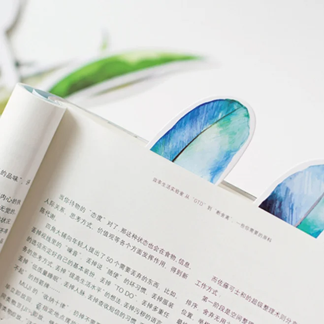 30 шт./кор. красивые перья подарок закладки маркеры канцелярские товары