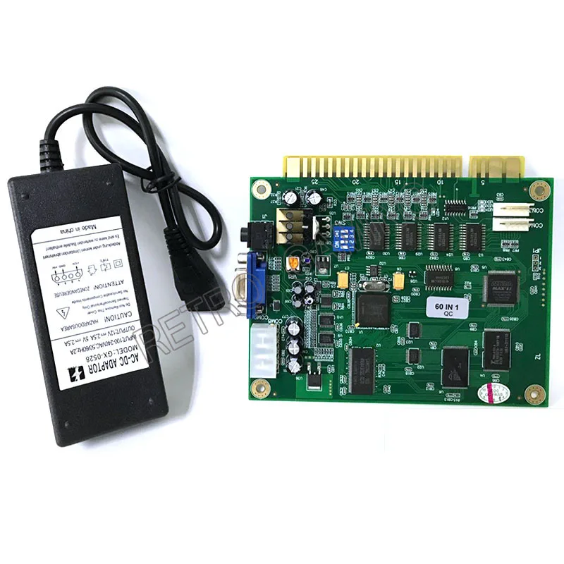 Adattatore Di Spedizione Gratuito 1229 Con Pcb 60 In 1 Per Cocktail Arcade Machine O Up Right Ms Pacman Game Machine Con Filo Jamma A 28Pin