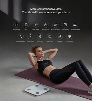 

MIJIA Mi Body Composition Scale 2 Smart Digital Electronic Bathroom floor body fat scale Balance Bluetooth APP LED Screen