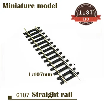 

Miniature model 1/87 G107 straight rail 107mm straight rail Model materials of train sand table 55204 ho ratio