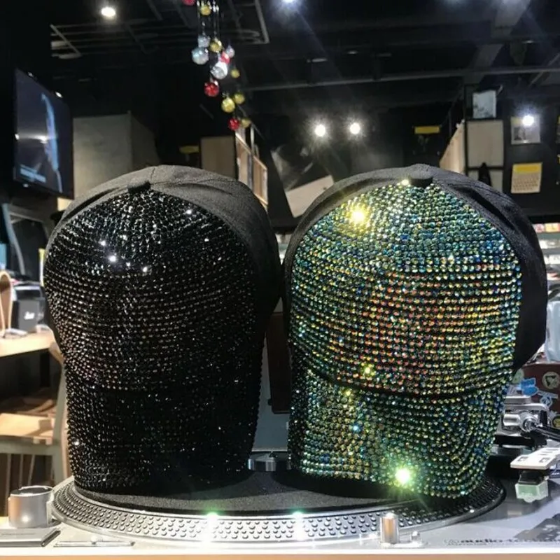 Новинка, Женская Бейсболка Snapback, шикарная шапка с бриллиантом, женские Стразы, головные уборы, аксессуары для одежды