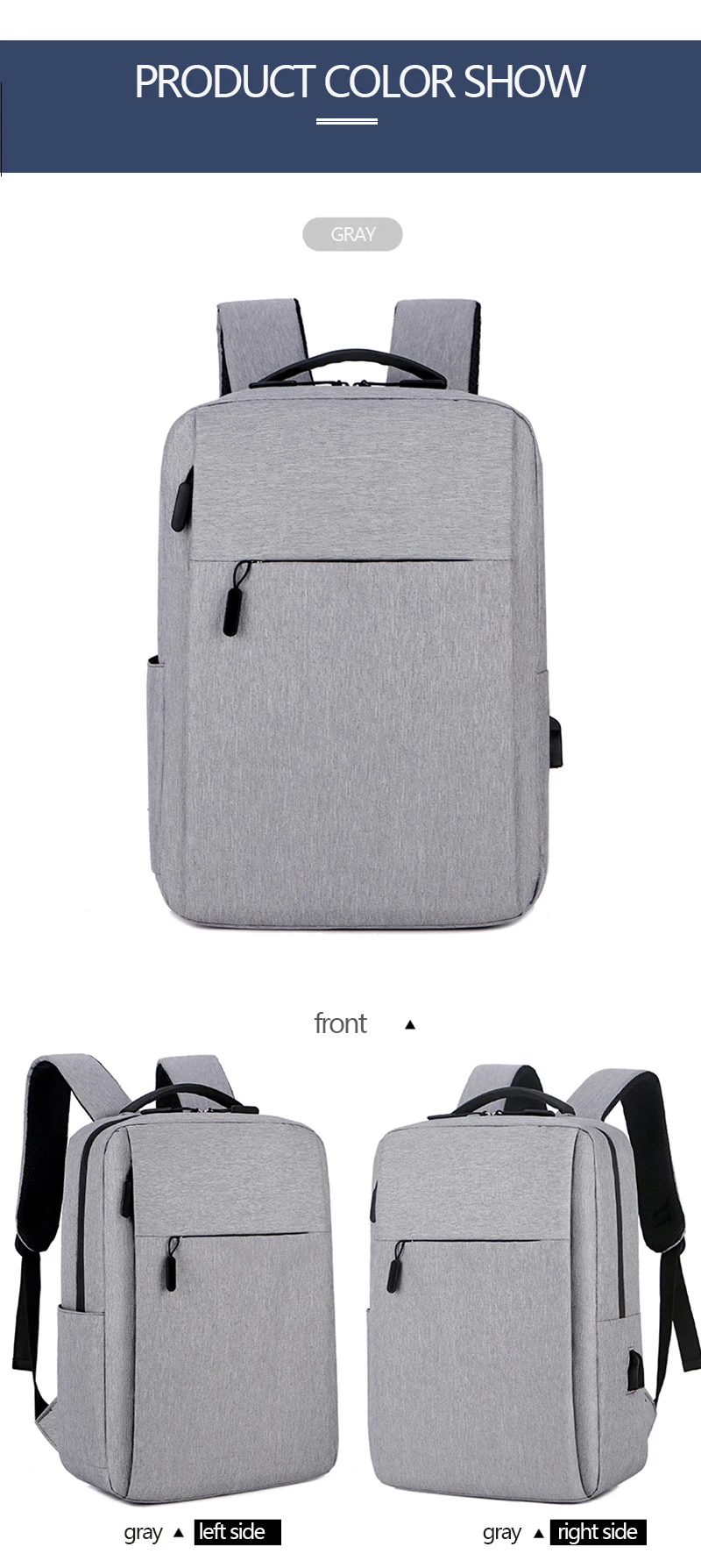 Customize Backpack Nylon Work Laptop bag Wholesale Business Men School Bag Women Travel Casual Backpack Printing Logo Photo name