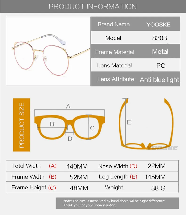 YOOSKE кошачий глаз очки женские анти синий светильник оправы для очков женские игровые компьютерные очки металлические очки
