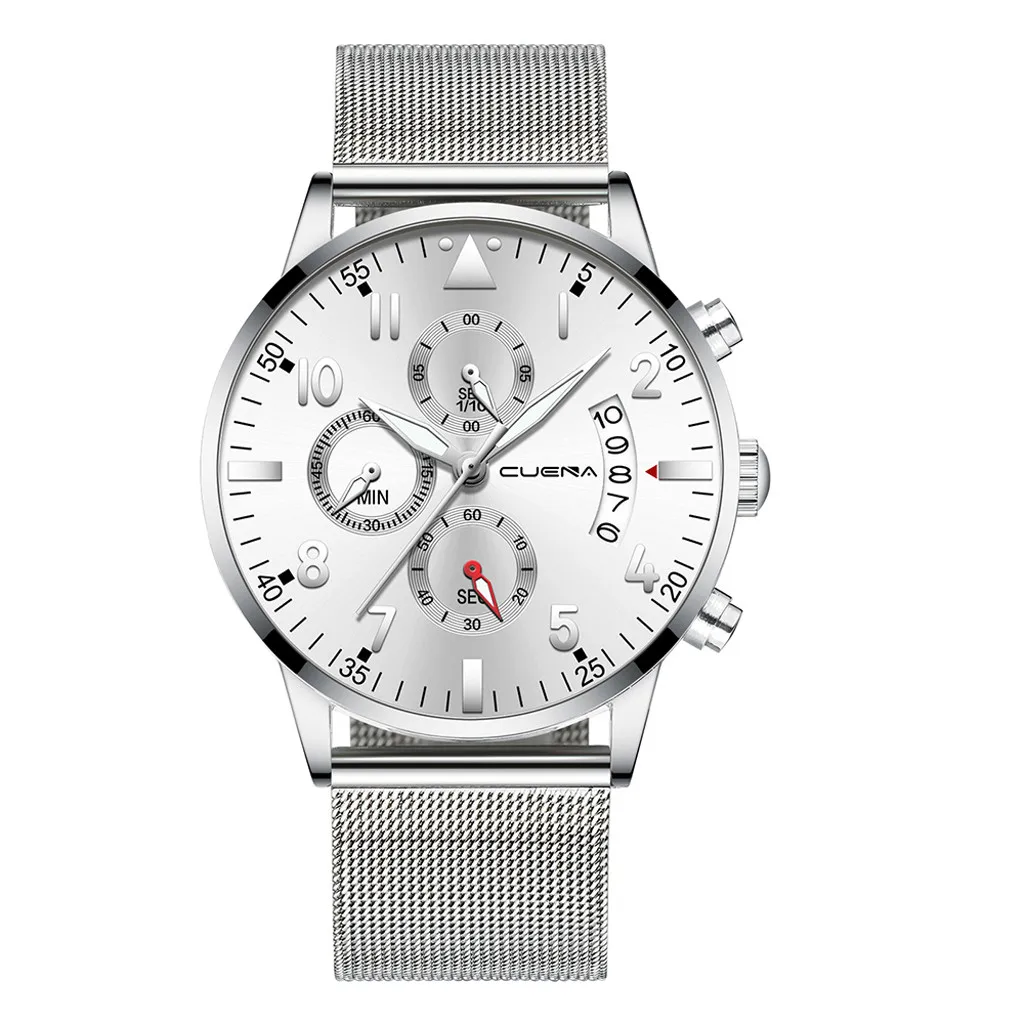 Роскошные наручные браслеты модные часы из нержавеющей стали с кристаллами для мужчин деловые аналоговые наручные часы Спортивные кварцевые наручные часы - Цвет: D