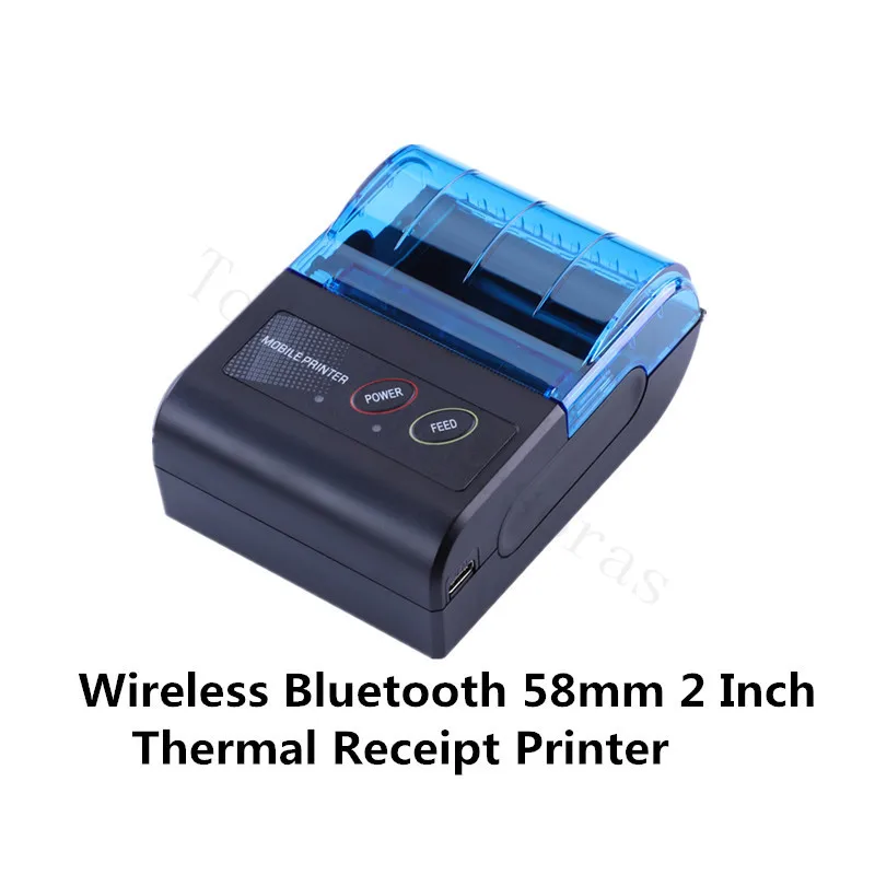 Mini Imprimante Thermique Sans Fil Portative De Billet De Reçu De Bluetooth  De 58mm Pour L'imprimante Mobile D'atelier De Machine De Facture De  Téléphone Portable Pour Le Magasin - Imprimantes - AliExpress