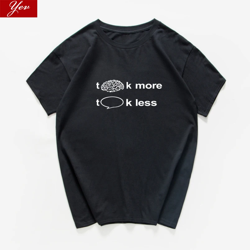 

think more talk less funny men's T-shirts The Big Bang Theory cotton tshirt men Geek streetwear cool top Harajuku men clothes