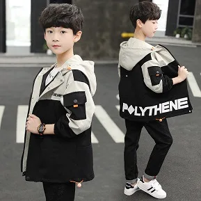 

BOY'S Spring Coat 2020 New Style Boy Western Style Trench Coat Big Boy Casual Jacket Children Handsome Spring And Autumn