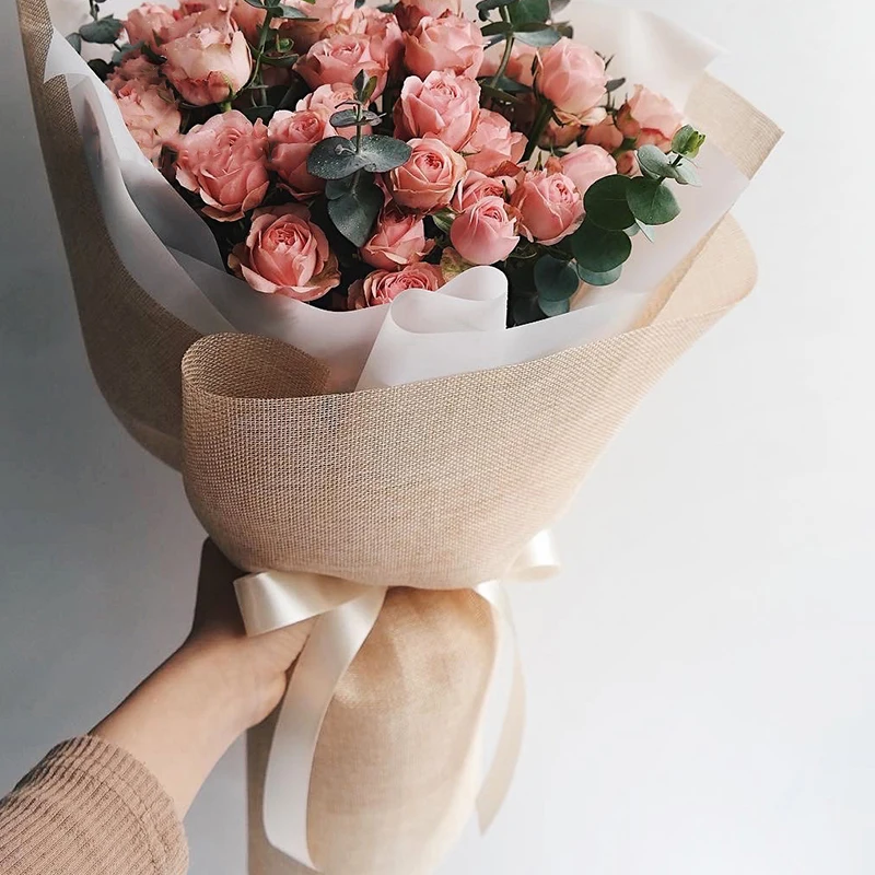 Carta Regalo Impermeabile Per Bouquet Fiori - 10 Fogli 58x58cm, Coreana, Per Occasioni Speciali - Foto 6