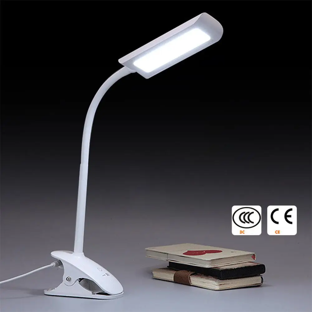 

LED clip reading light USB charging reading light touch switch bedroom dormitory bed learning to read charging clip lamp