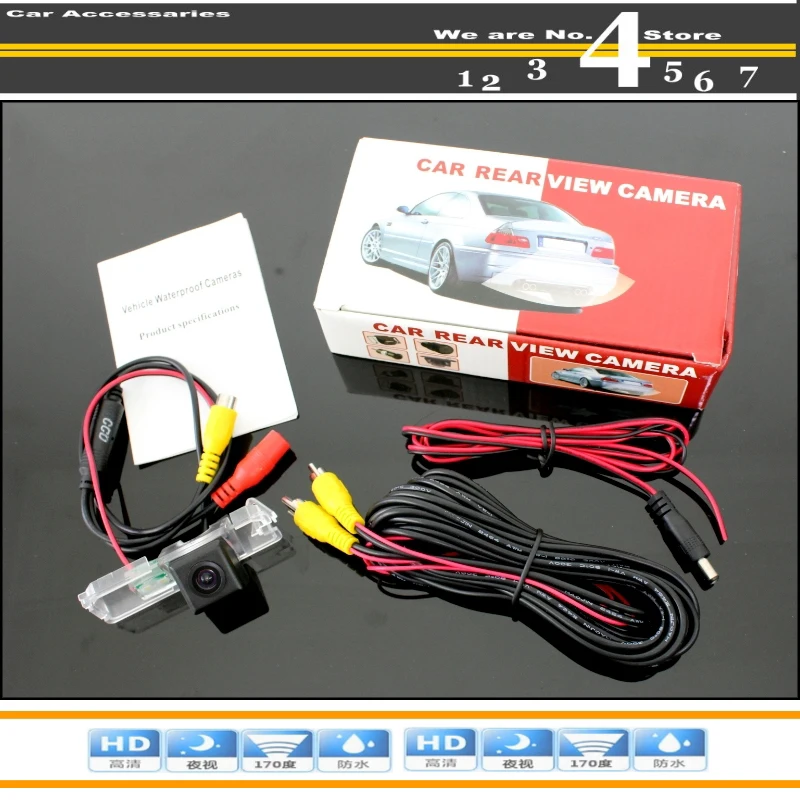 For Volkswagen VW Scirocco High Quality Rear View Back Up Waterproof Camera Car Camera For PAL  NTSC  CCD + RCA Connector (1)