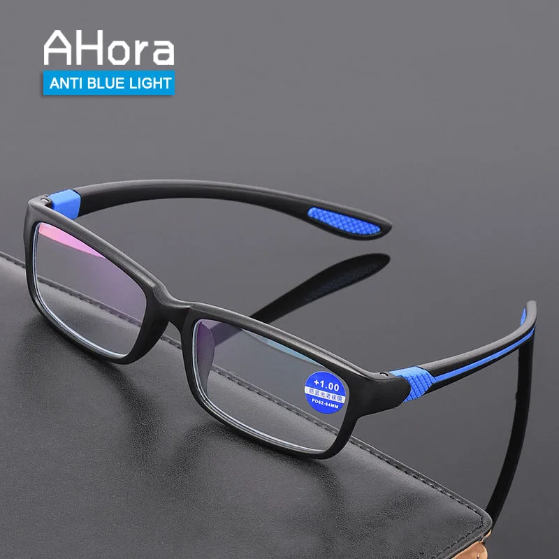 Ahora Ultralight Tr90 Reading Glasses Blue Light Blocking Presbyopia Eyeglasses Men Hyperopia Optical Eyewear +1.0+1.5+2.0+2.5+3 - Reading Glasses - AliExpress