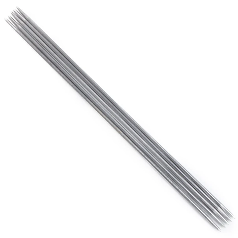 

11 Sets of Double-Pointed Stainless Steel Knitting Needles 2.0-6.5mm --- 5pcs/per Set