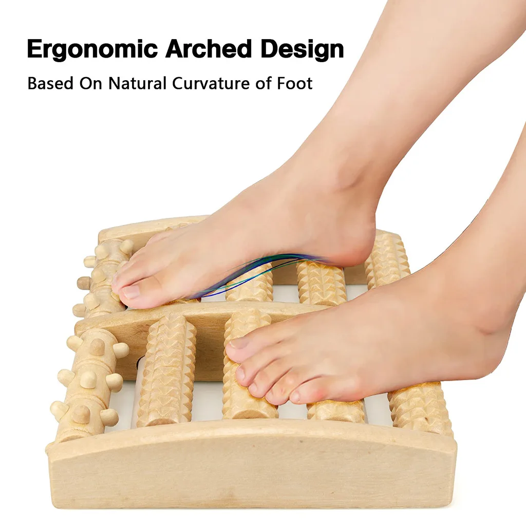 Двухрядные деревянные ролики 5 рядов инструмент для массажа ухода за телом