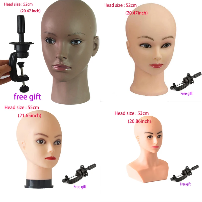 Hot sale African Mannequin Head Without Hair For Making Wig Hat Display Cosmetology Manikin Head Female Dolls Bald Training Head Hot sale African Mannequin Head Without Hair For Making Wig Hat Display Cosmetology Manikin Head Female Dolls Bald Training Head