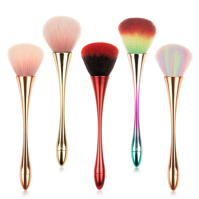 Rose Gold Powder Blush Brush Professional Make Up Brush Large Cosmetic Face Cont Cosmetic Face Cont brocha colorete Make Up Tool 3