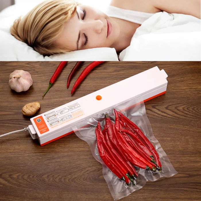 220V Vacuum Sealer Automatic Food Saver Machine Household Vacuum Packaging Machine FPing