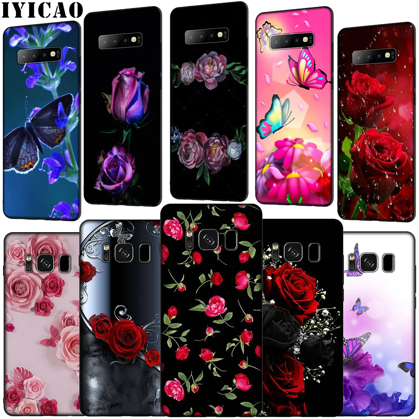 IYICAO цветной Мягкий силиконовый чехол для телефона Samsung Galaxy S20 Ultra S10 Lite S9 S8 Plus S6 S7 Edge