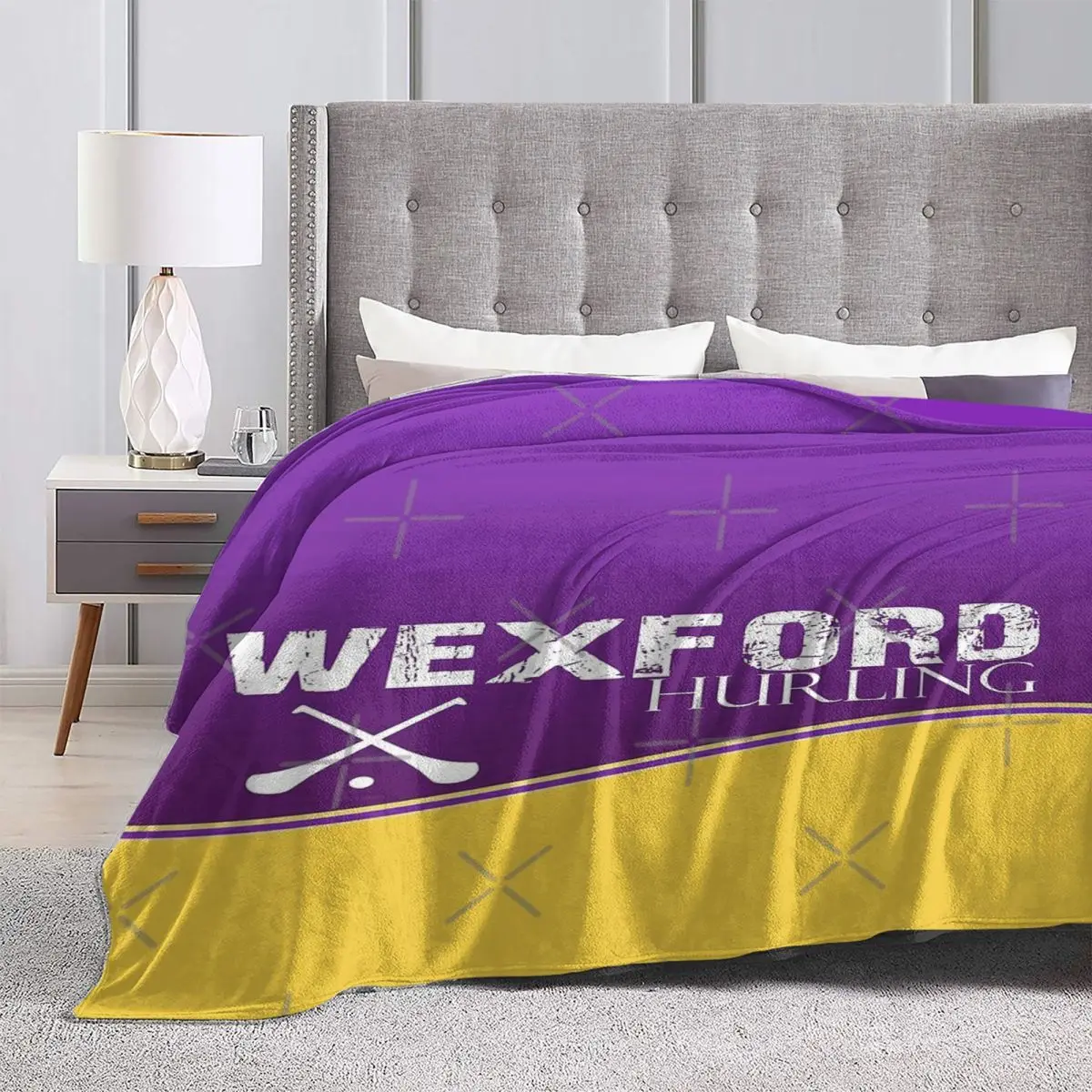 Wexford Hurling ирландское одеяло покрывало для кровати клетчатое пляжное полотенце
