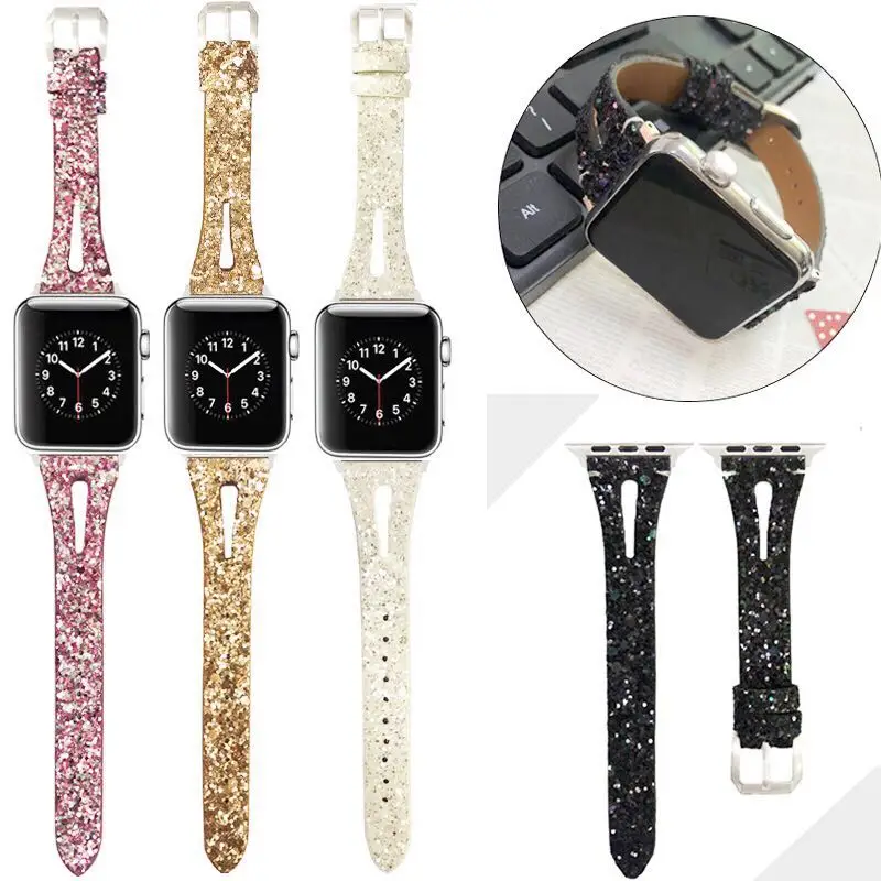 Кожаный ремешок высокого качества для apple Watch 44 мм 40 Apple watch 38 42 серия 1 2 3 4 5 6|Ремешки