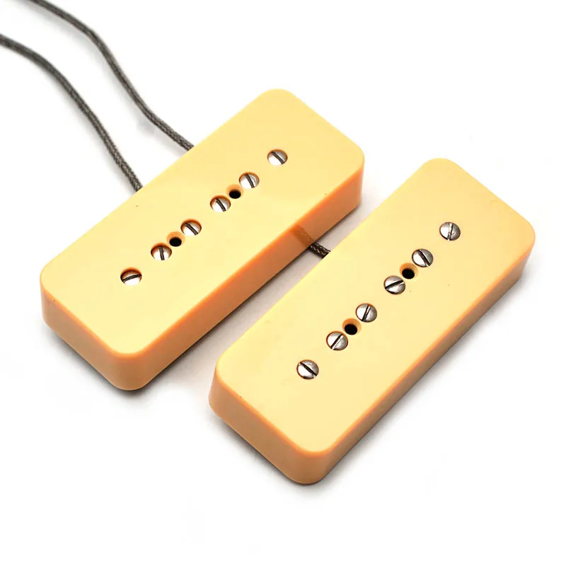 Acessórios para Captador de Guitarra Alnico Soapbar Vintage 90 P90 Pescoço ou Ponte Prata - Preto Branco Creme 1 Peça 5 p - Image 2