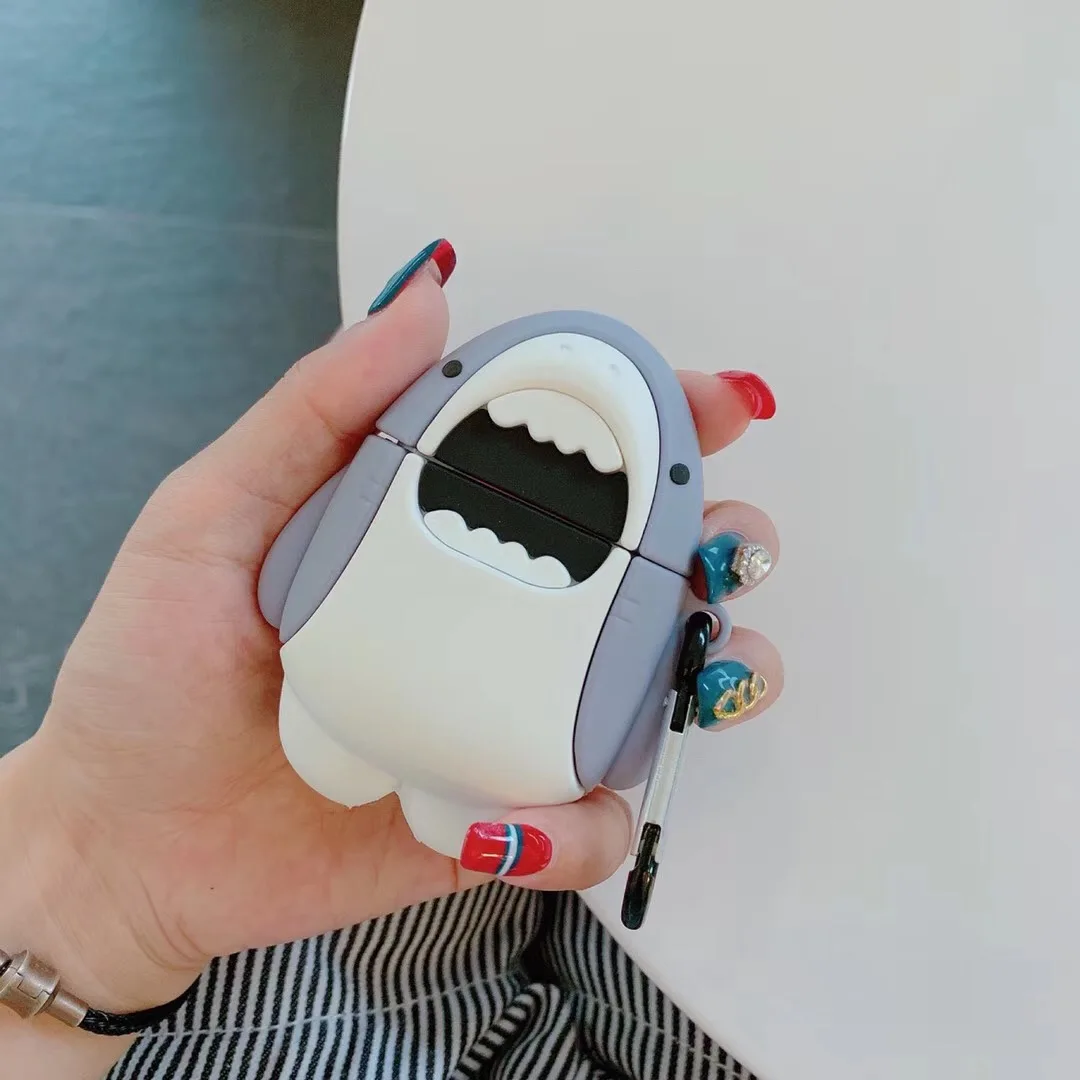 Чехол funda для AirPods Pro защитный силиконовый чехол с забавным мультяшным 3d рисунком