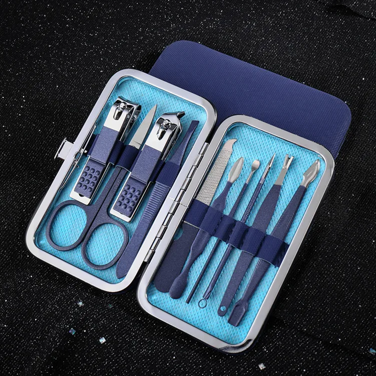 TXD 7-20Piece Manicure Tool Set Nail Clippers Dead Skin Nail Scissors Stainless Steel Nipper Tweezer Cuticle Remover Accessories