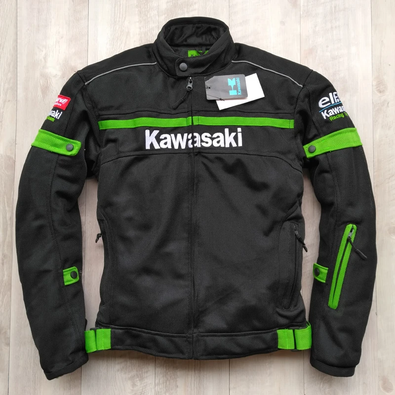 

four season Motorcycle For kawasaki jacket racing chaqueta Offroad riding clothing jaqueta motoqueiro jackets armor cross coat