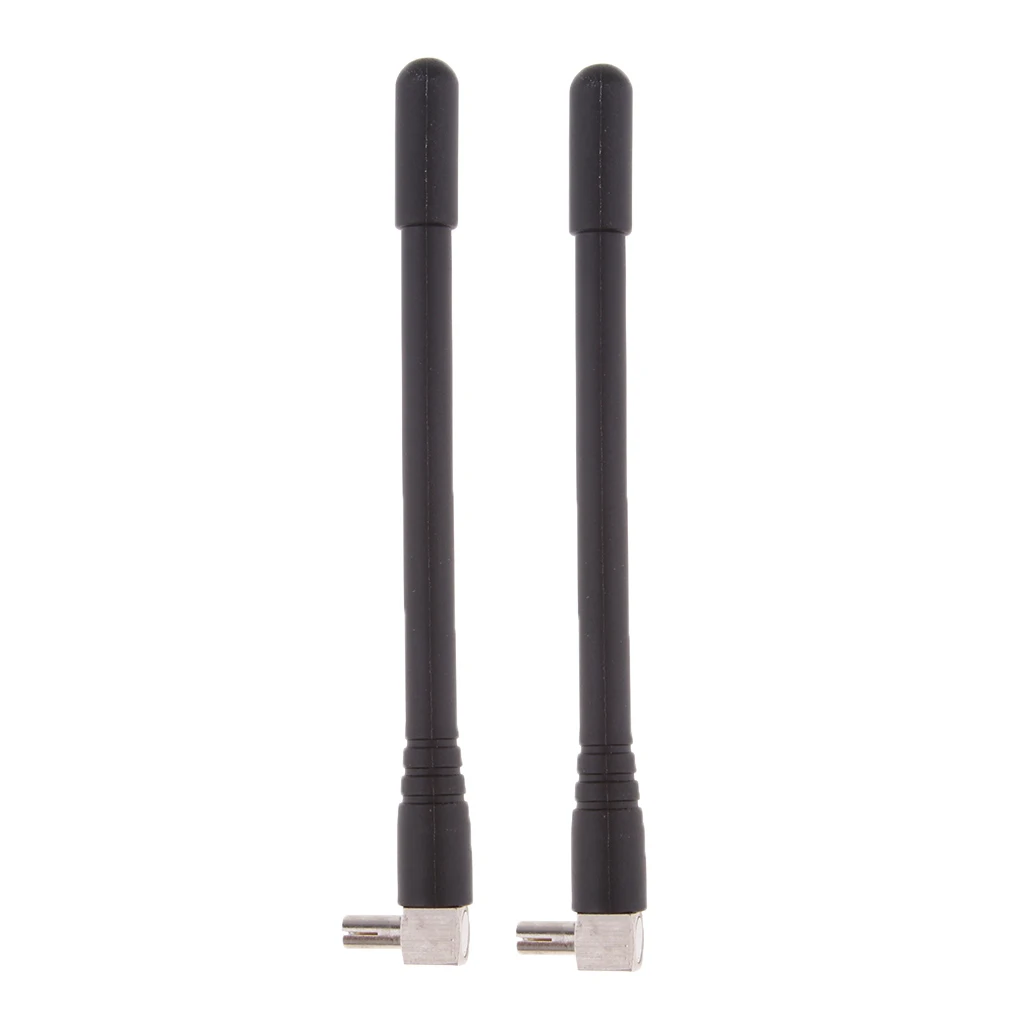 2Pcs TS9 Connector Antenna Black 4G Network Mini Omni for Wireless Router