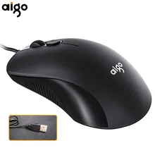 Aigo BM21 kablolu oyun fare bilgisayar fare oyun iş 4 düğmeli optik sessiz ergonomik fare 2400dpi USB PC Laptop