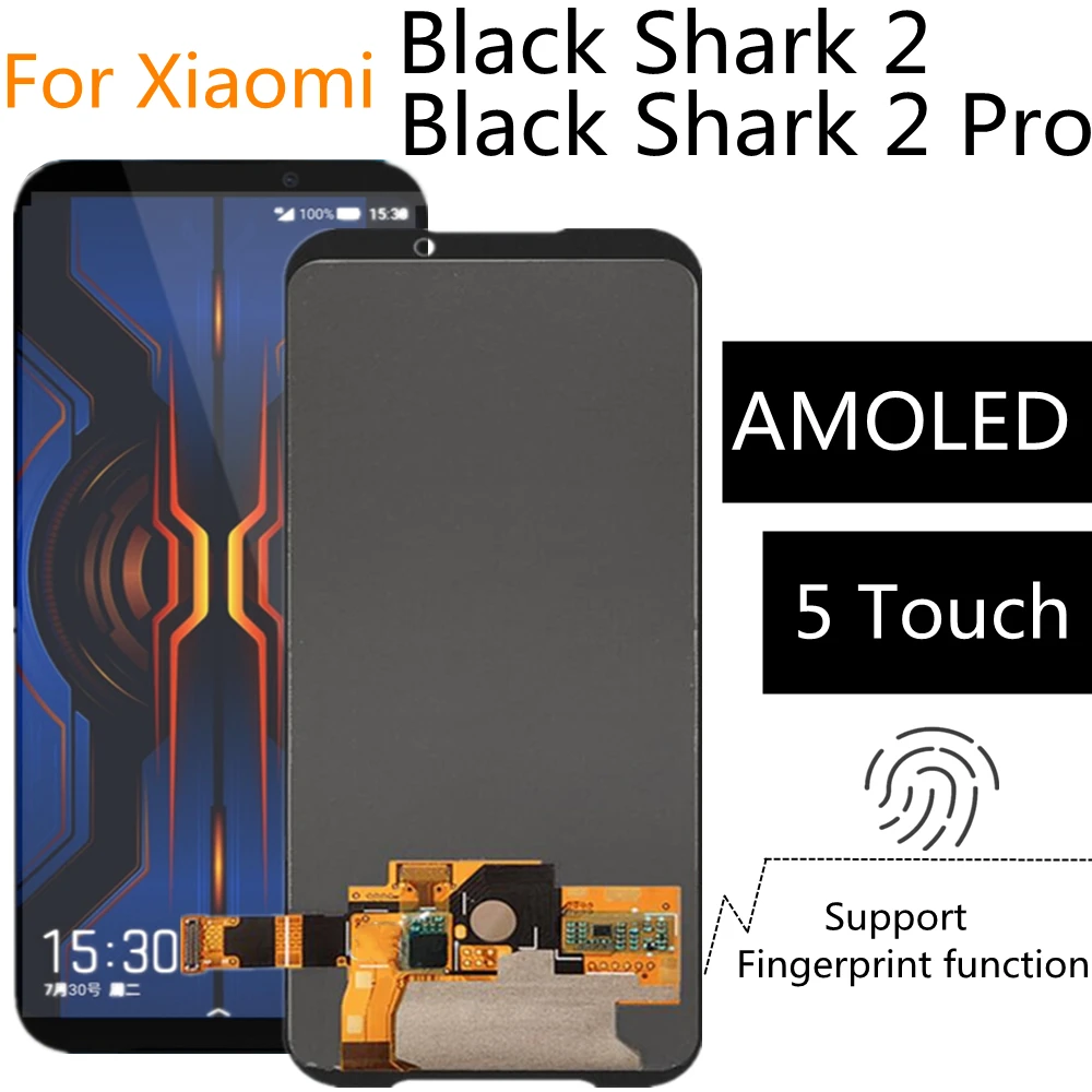 OLED-дисплей 6 39 дюйма для Black Shark 2 Pro DLT-A0 ЖК-дисплей сенсорный экран дигитайзер Xiaomi