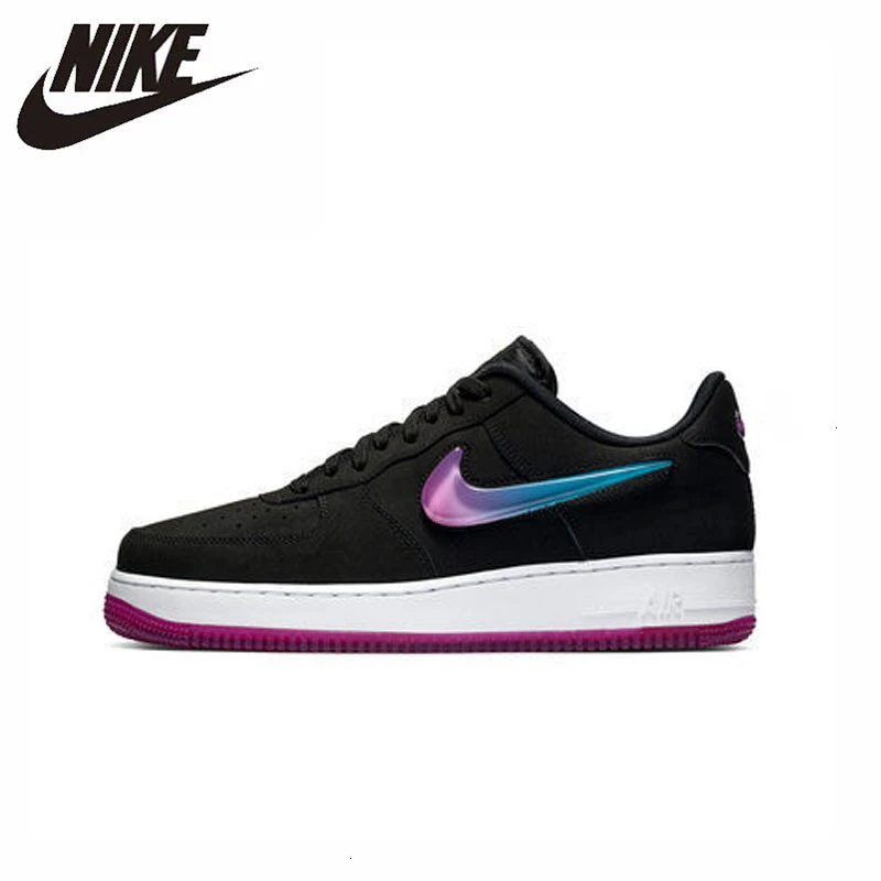 NIKE AIR FORCE 1 оригинальный Для мужчин Скейтбординг обувь напольная, удобная не скользкая обувь # AT4143
