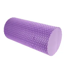 Wałek piankowy do jogi 30cm ćwiczenia gimnastyczne blok do jogi Fitness EVA pływający punkt spustowy do ćwiczeń fizyczna terapia masażem 3 kolory tanie tanio MOONBIFFY CN (pochodzenie) DW4972 Yoga Foam Roller Massage Floating Point Approx 30cm X 14 2cm 11 81 X 5 59 (L X D) Black Blue Purple