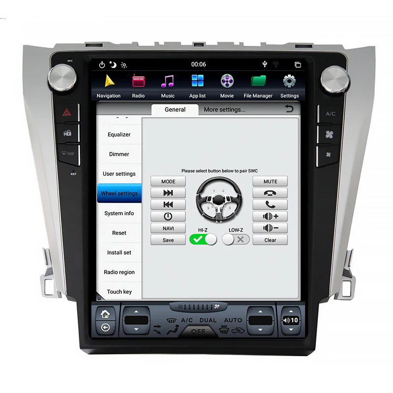 Автомобильная Мультимедийная система CHOGATH вертикальный экран 12 1 дюйма Android 7 2 + 32