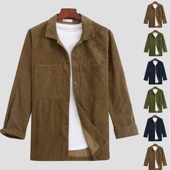 

Are you sure not to click in and see Mens Brief Style Corduroy Solid Color Warm Casual Long Sleeve Jackets Blouse Top hot sale