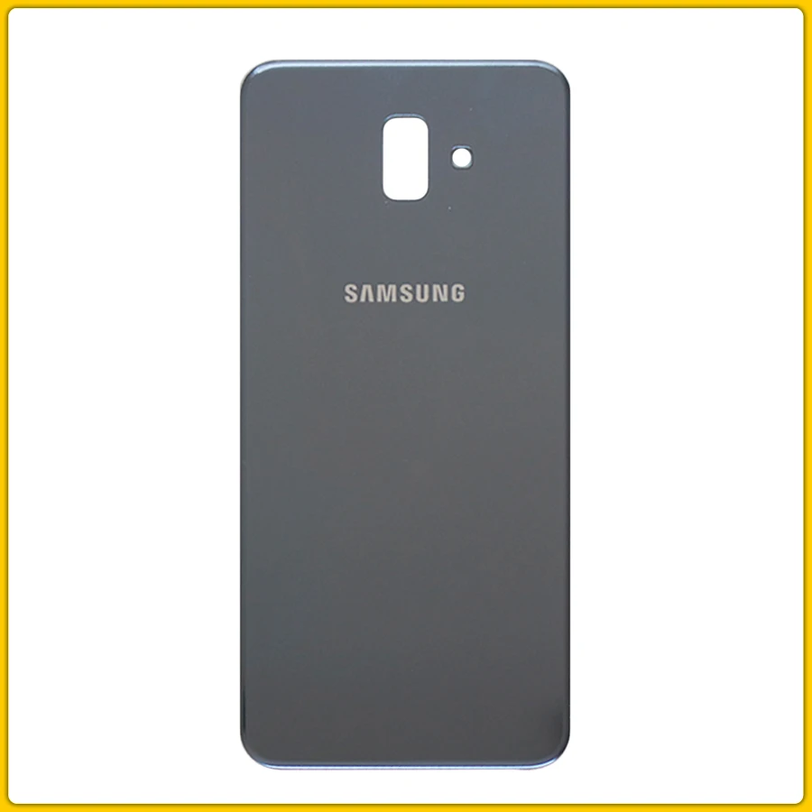 10 шт. J6 Plus корпус чехол для samsung Galaxy J6+ J6 Plus J610 J610F батарея задняя панель задняя крышка+ клей - Цвет: Gray