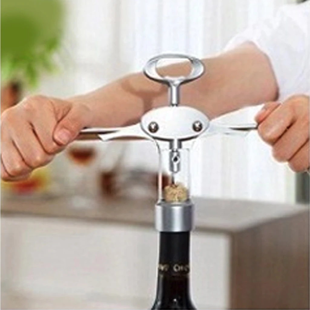 Stainless Steel All In One Wine Opener High End Multifunction Wine Corkscrew Bottle Beer Cap Opener 2