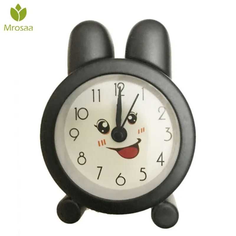 

New Cute Rabbit Mini Alarm Clocks Creative Metal Small Alarm Clocks 5CM Electronic Small Alarm Clock Students Test Carry Clocks