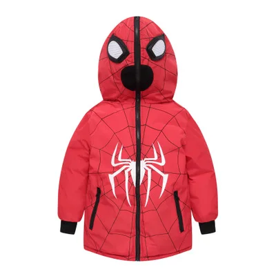 Популярные модели зимней одежды для больших мальчиков, Spider-man одежда из хлопка утепленная хлопковая куртка для мальчиков детская хлопковая куртка altman