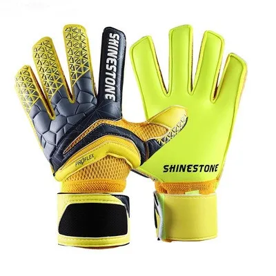 ZHENZU новые вратарские перчатки для мужчин, дети, профессиональная защита пальцев, уплотненные 4 мм латексные Goal ketter De Futebol goalie перчатки - Цвет: yellow