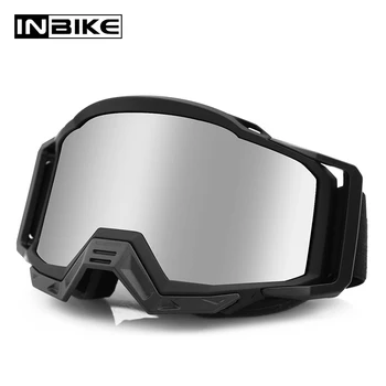 

INBIKE Motorcycle Glasses Multi Functional TPU Anti UV Eye Protection Ski Eyewear Windproof Anti Dust Lens Goggles Motorcycle