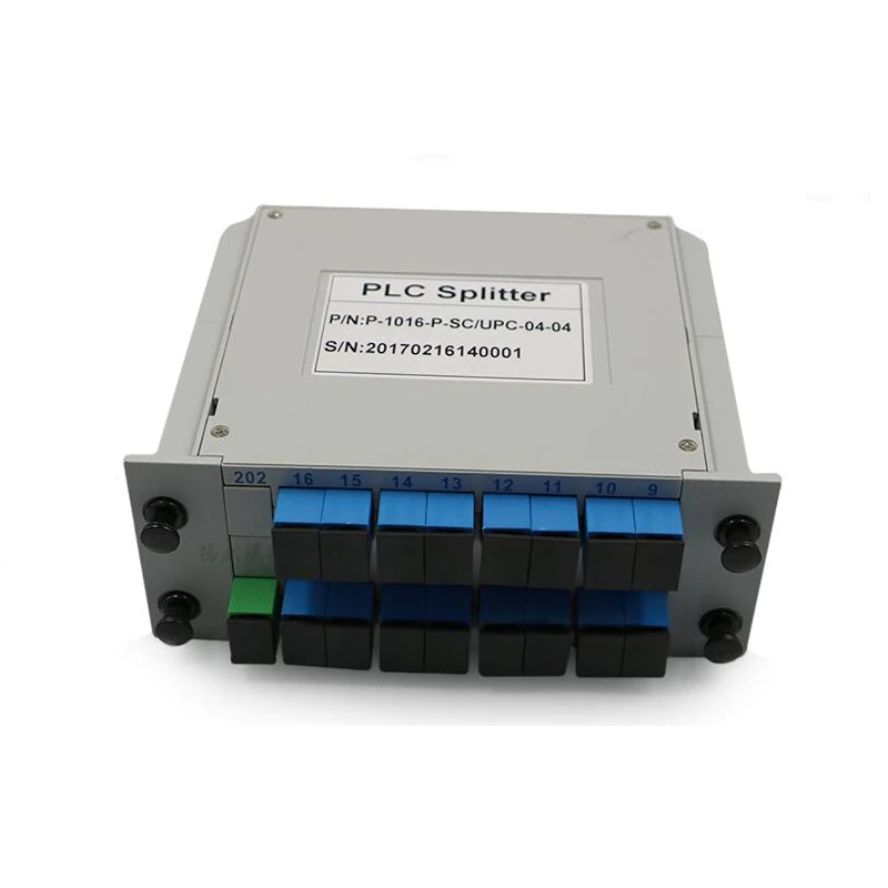 

1x16 SC APC SC UPC PLC splitter Fiber Optical Box FTTH PLC Splitter box with SC 1X16 Planar waveguide type Optical splitter