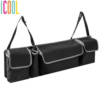 

Rear Trunk Storage Bag Multi Pockets Organizer Holder Large Capacity Folding Storage Box Universial Car Interior Accessories